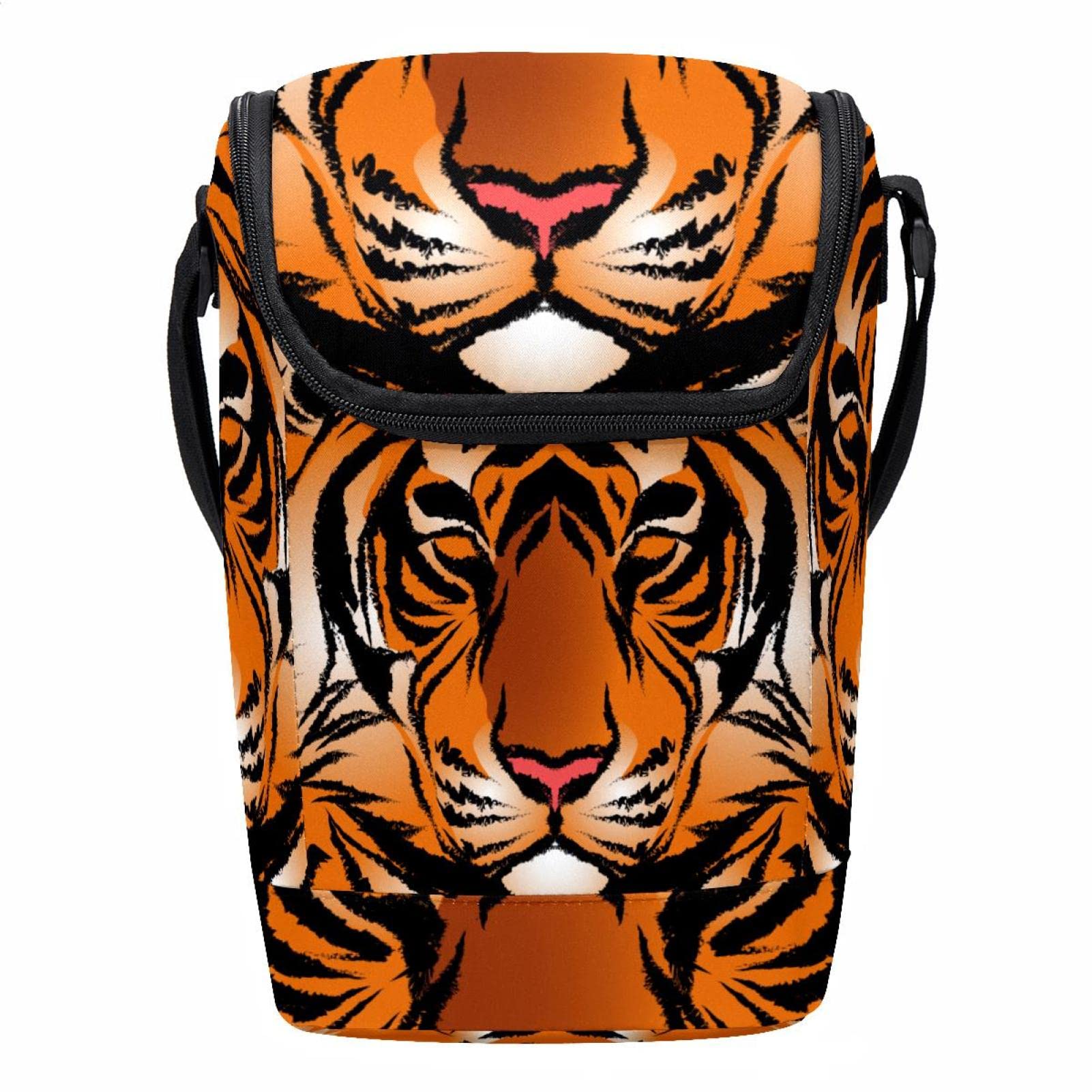 Lonchera para el trabajo con diseño de tigre de Bengala porta almuerzo de oficina
