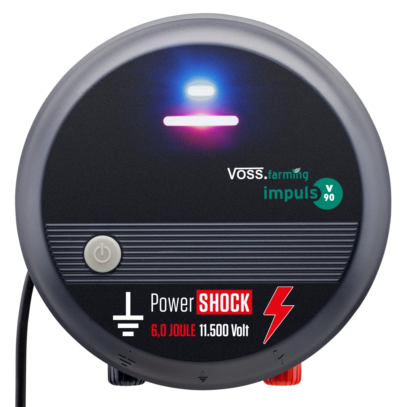 VOSS.farming 230V Weidezaungerät, 11.500V, schlagstarkes Elektrozaungerät für Weidezäune