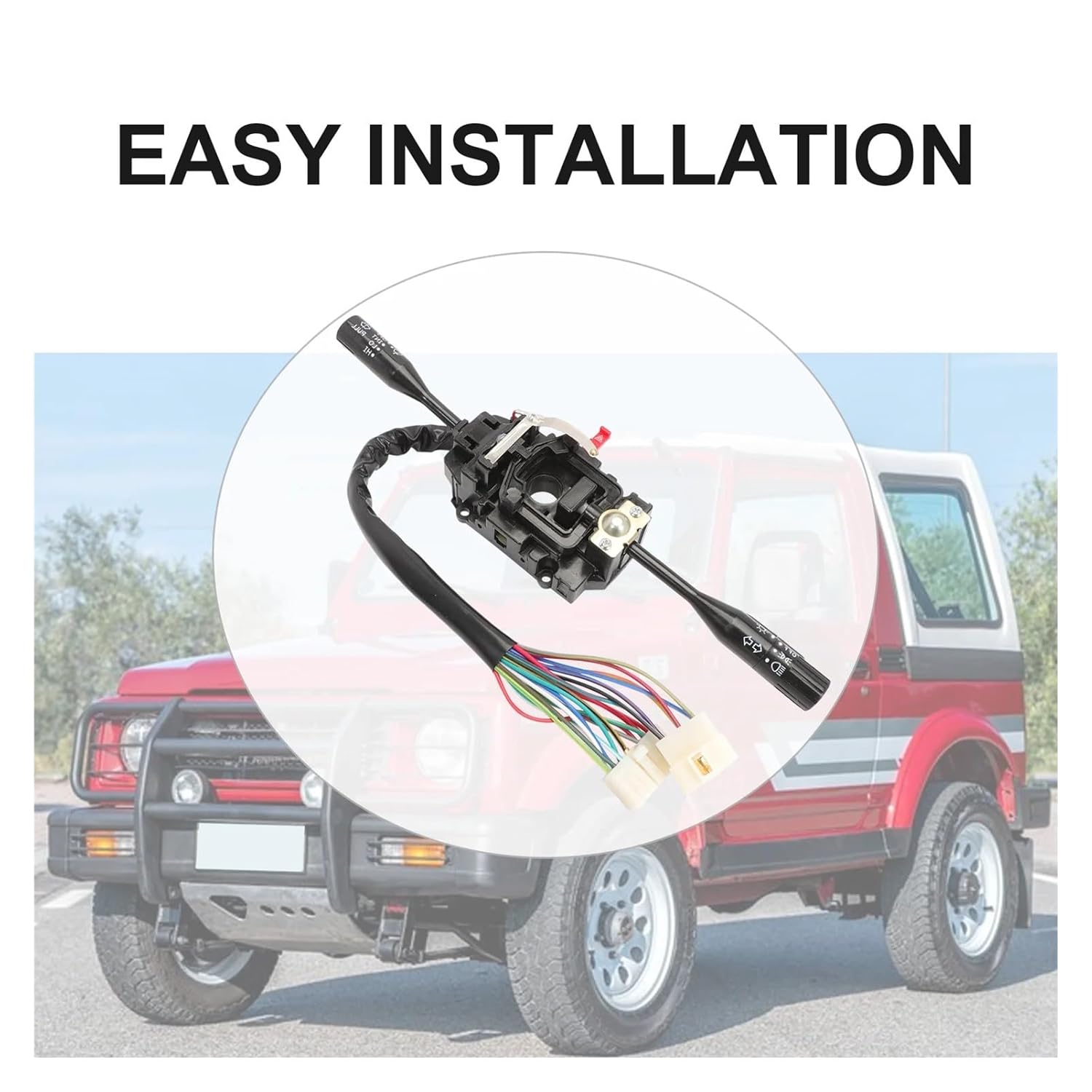 Car Combination Switch Headlight Wiper Turn Signal Switch Compatible with Suzuki Samurai 1985-1995 37400-80521 3740080521