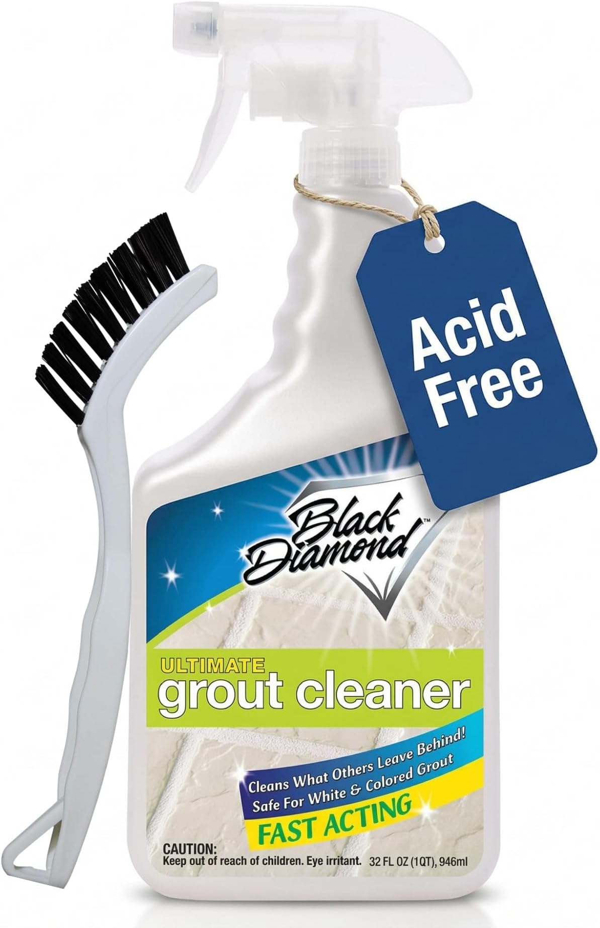 Ultimate Grout Cleaner for Tile Floors Blasts Away Years of Dirt and Grime Making Cleaning Easy. Heavy Duty Spray Cleaning Solution. Safe for Colored Grout and Natural Stone