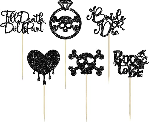 Miniatura 160 de Gyufise 24 adornos para cupcakes con purpurina espeluznante y espeluznante para cupcakes, decoración para Halloween, baby shower, niños, niñas