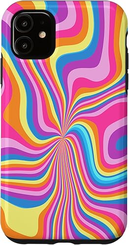 Miniatura 10 de iPhone 12 mini Groovy Liquid Swirl Retro 70's 80's Trippy Psychedelic Phone Case