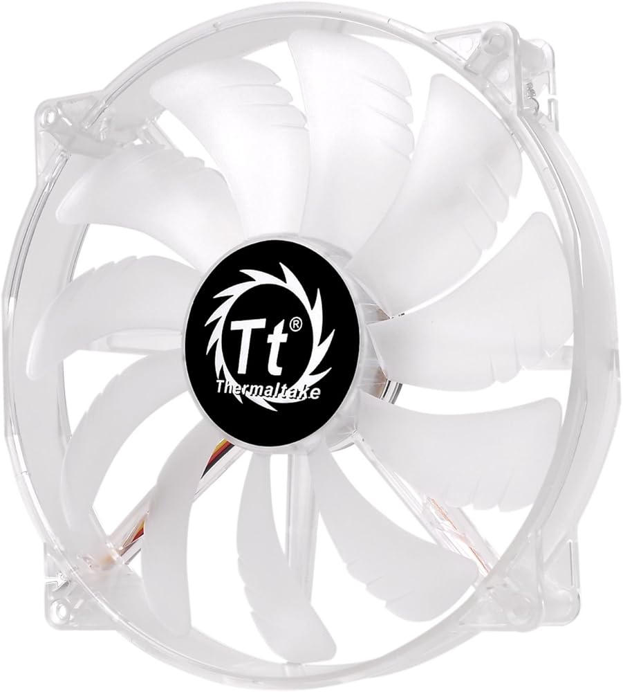 Thermaltake 200mm Pure 20 Series Blue LED Quiet High Airflow High Performance Easy to Install Case Fan thumbnail 2