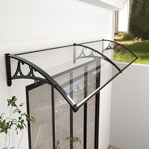Toldo para puerta delantera, protección UV, lluvia, nieve, toldo para puerta delantera, toldo para ventana al aire libre, toldo para jardín, patio,
