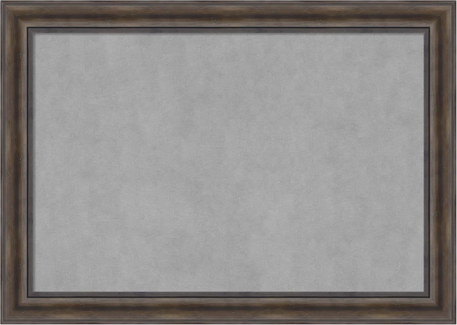 Amanti Art Brown Framed Magnetic Board 29x41 Large Vision Board for use with Magnets, 100% Metal Sheet to Display Items as Office Decor or for Home Organization in mudroom, Kitchen or Kids Room