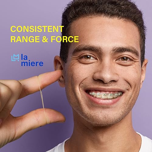 Miniatura 3 de Paquete de 400 bandas elásticas de ortodoncia dentales elásticas intraorales pesadas 65 onzas 316 pulgadas 0189in