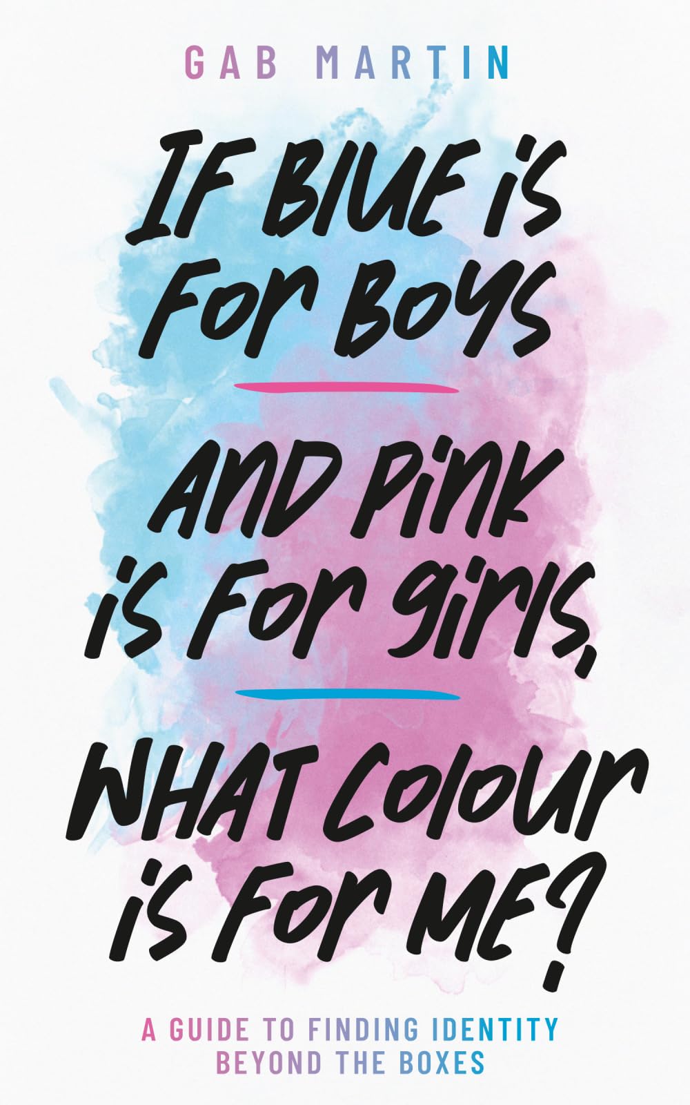 If blue is for boys and pink is for girls, what colour is for me?: A guide to finding identity beyond the boxes