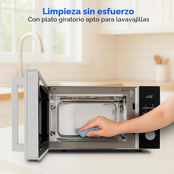 MEDION Microwave with Grill Function and Hot Air Fryer (25 Litres, 900 Watts, Grill 1500 Watts, 1500 Watt Hot Air Function, 11 Programs, 10 Power Levels