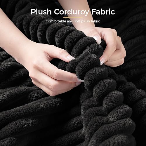 Miniatura 5 de KKL Sofá modular modular en forma de U de 6 plazas con otomana de almacenamiento, sofá convertible en forma de L de felpa de pana ancha para sala de