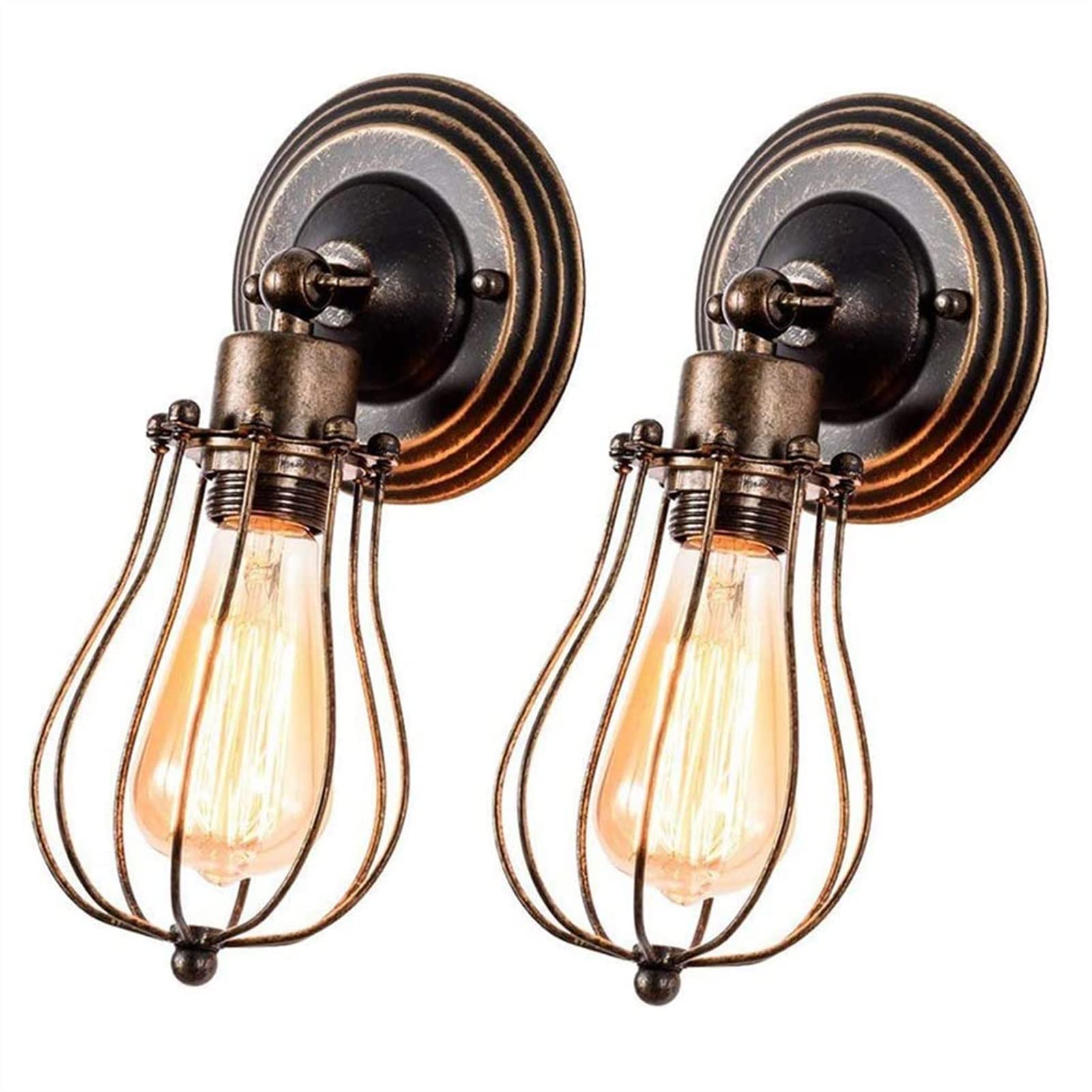Lampes de chevet AHLOKI et luminaire mural haut de gamme au fini rouille