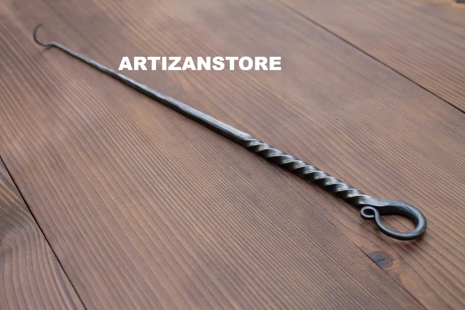 Bacon turner made by blacksmith Bacon-Shaped Turner Design Rustic Artisan Finish