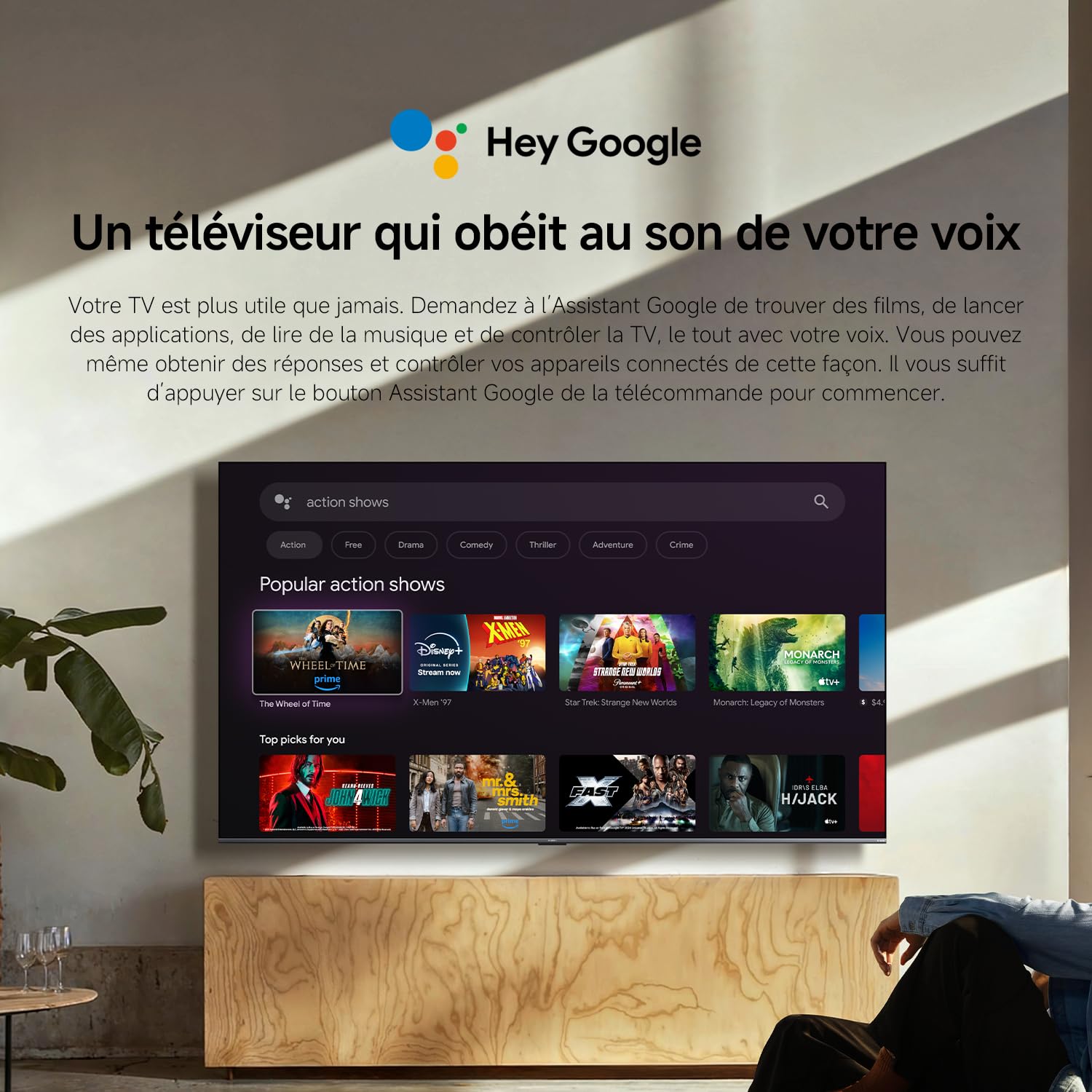 XIAOMI TV S Mini LED 75"(190 cm), QLED Mini LED Télévision, 4K UHD, Smart TV avec Google TV, HDR10+, Triple Tuner, DVB T2, 60Hz avec 120Hz Game Boost Mode, MEMC, Dolby Audio, Airplay 2