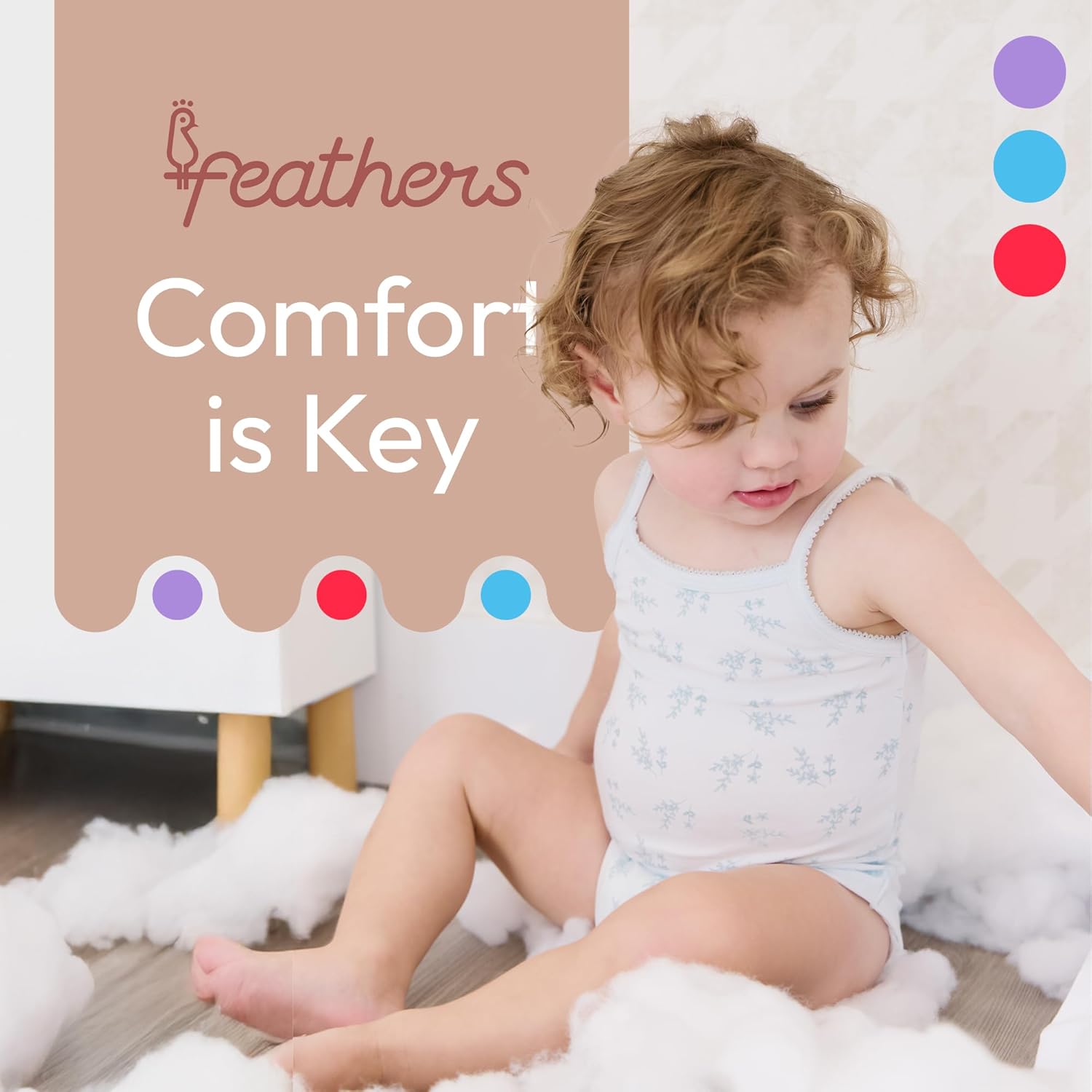 Feathers Leafy Style Tank Top Bodysuits Baby Girl Undershirts – Super Soft One-Piece for Toddler (2 Pack) - Image 5