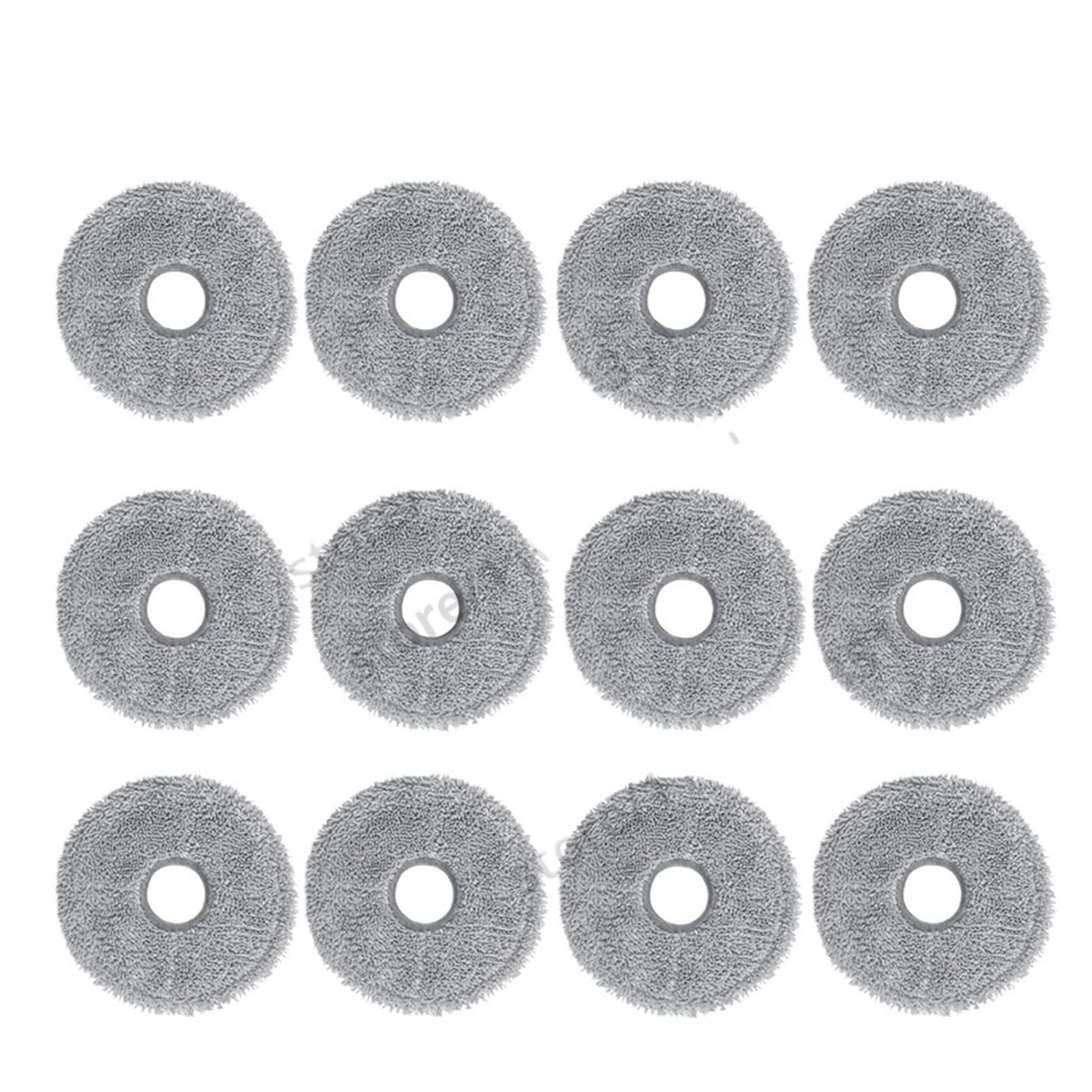 NUCBCULWP Mop Cloths,Compatible For Roborock，Compatible For Qrevo，Master/Slim/V20/P10S Pro Robot Vacuum Cleaner Parts Rag Pads Accessories(12PCS MOP)