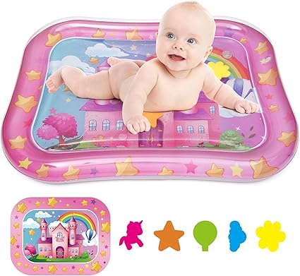 joyliveCY Activity & Entertainment,Playmats & Floor Gyms Inflatable Tummy Time Water mat, Baby Water Play Mat Sensory Toy Early Development, Baby Toys for 0-6-9-12-24 Months Girls Gifts