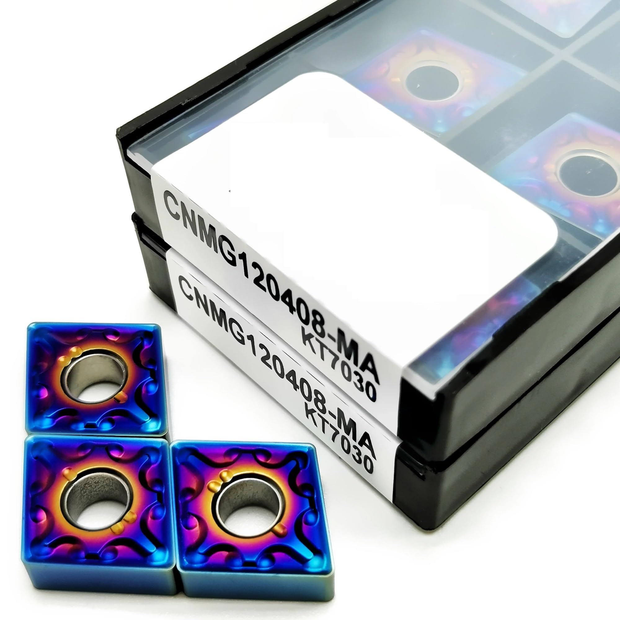 10 Uds Herramientas De Torneado Externo Insertos Carburo CNC Corte Torno(CNMG120408 MA KT7030)