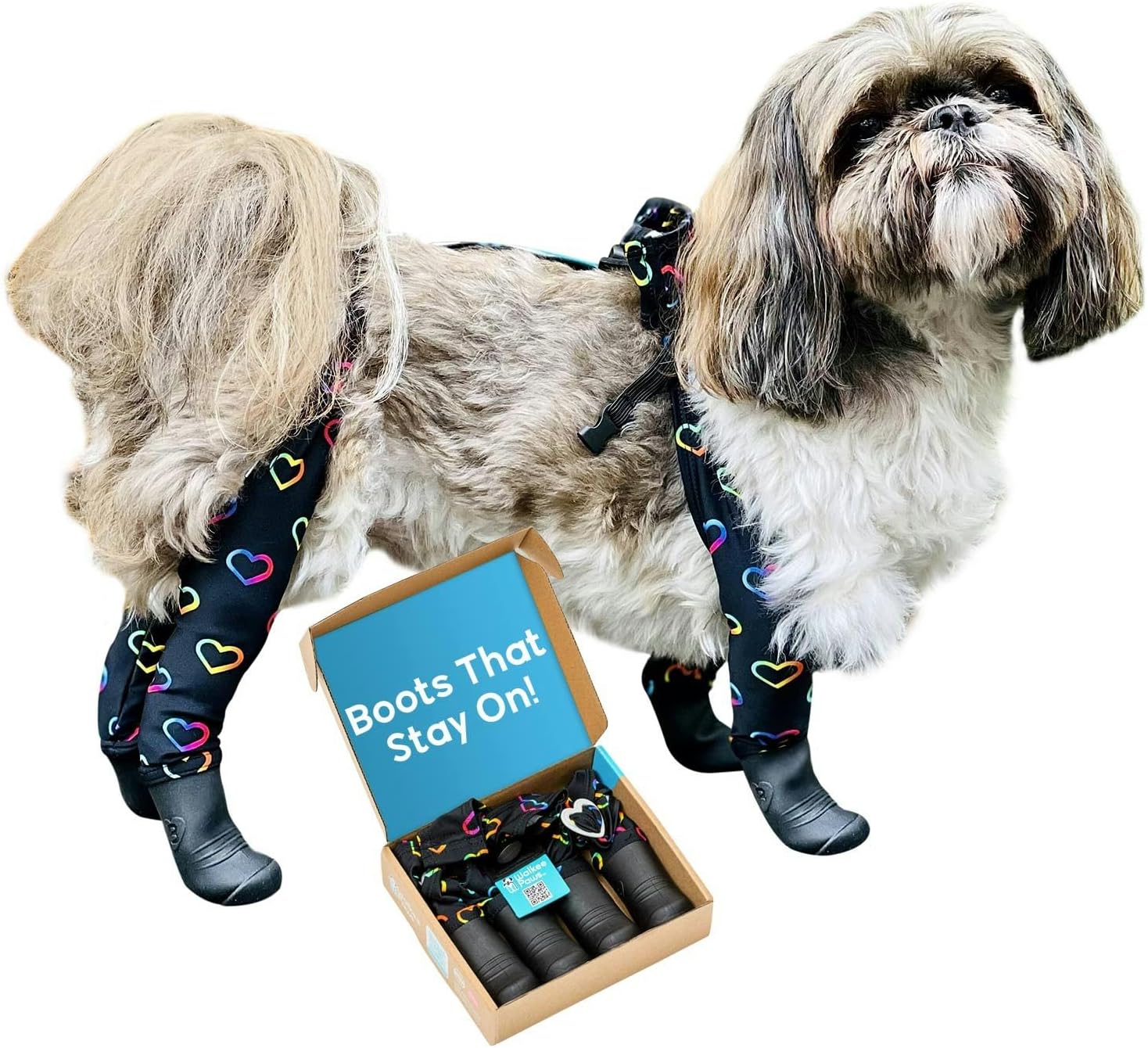 Walkee Paws New Deluxe EasyOn StayOn Dog Boot Leggings