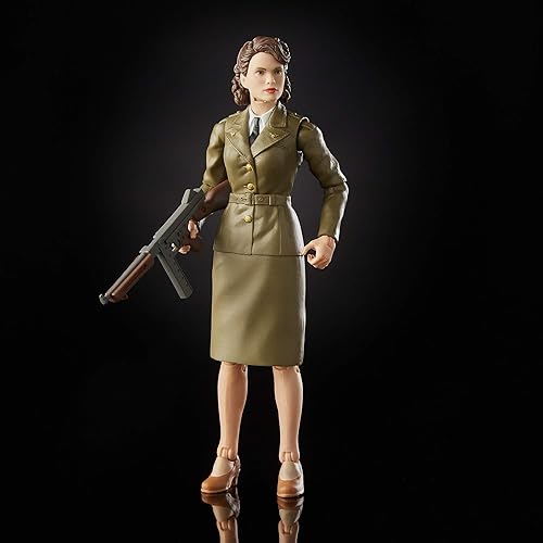 Miniatura 6 de Marvel Legends Series Capitán América The First Avenger - Figura de acción coleccionable inspirada en la película Capitán América y Peggy Carter