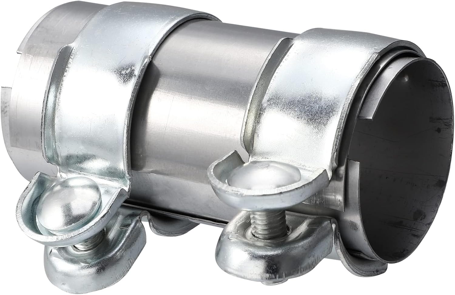 Adjustable Exhaust Pipe Tube Joiner Connector Sleeve Clamp 59mm-63mm 125mm for Easy Installation & Durable Performance