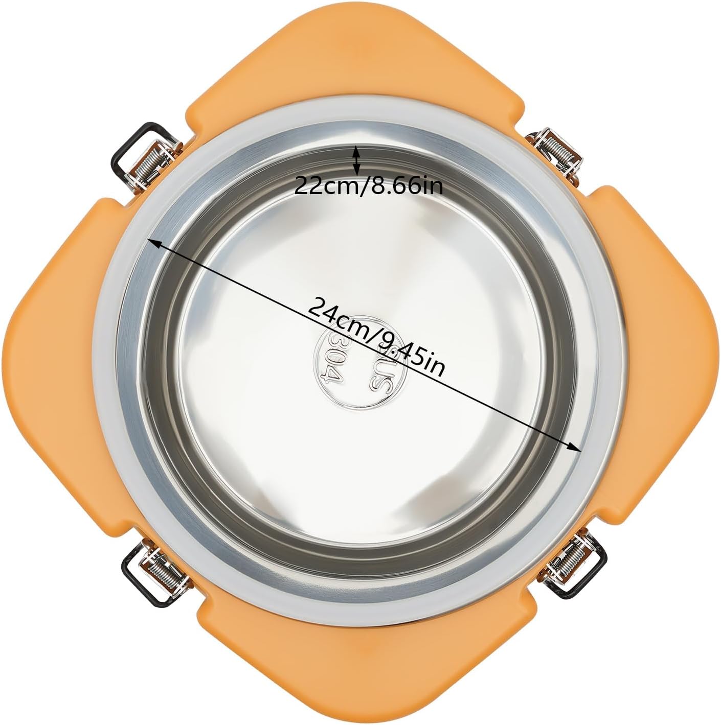 Insulated Soup Container, 9.5L/2.5Gal Commercial Food Warmer Insulated Soup Carrier Food Cooler with Lid, Hot Food Container Lunch Box Hot Food Jar for Restaurant Canteen Home, 11.8*11.8*11.4In