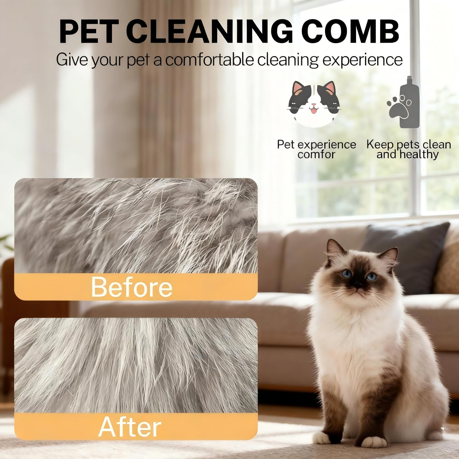Spazzola a vapore per animali domestici alimentata tramite USB, per cani e gatti, strumento per rimuovere la nebbia istantanea, riduce lo spargimento e i peli volatili, spazzola delicata per il