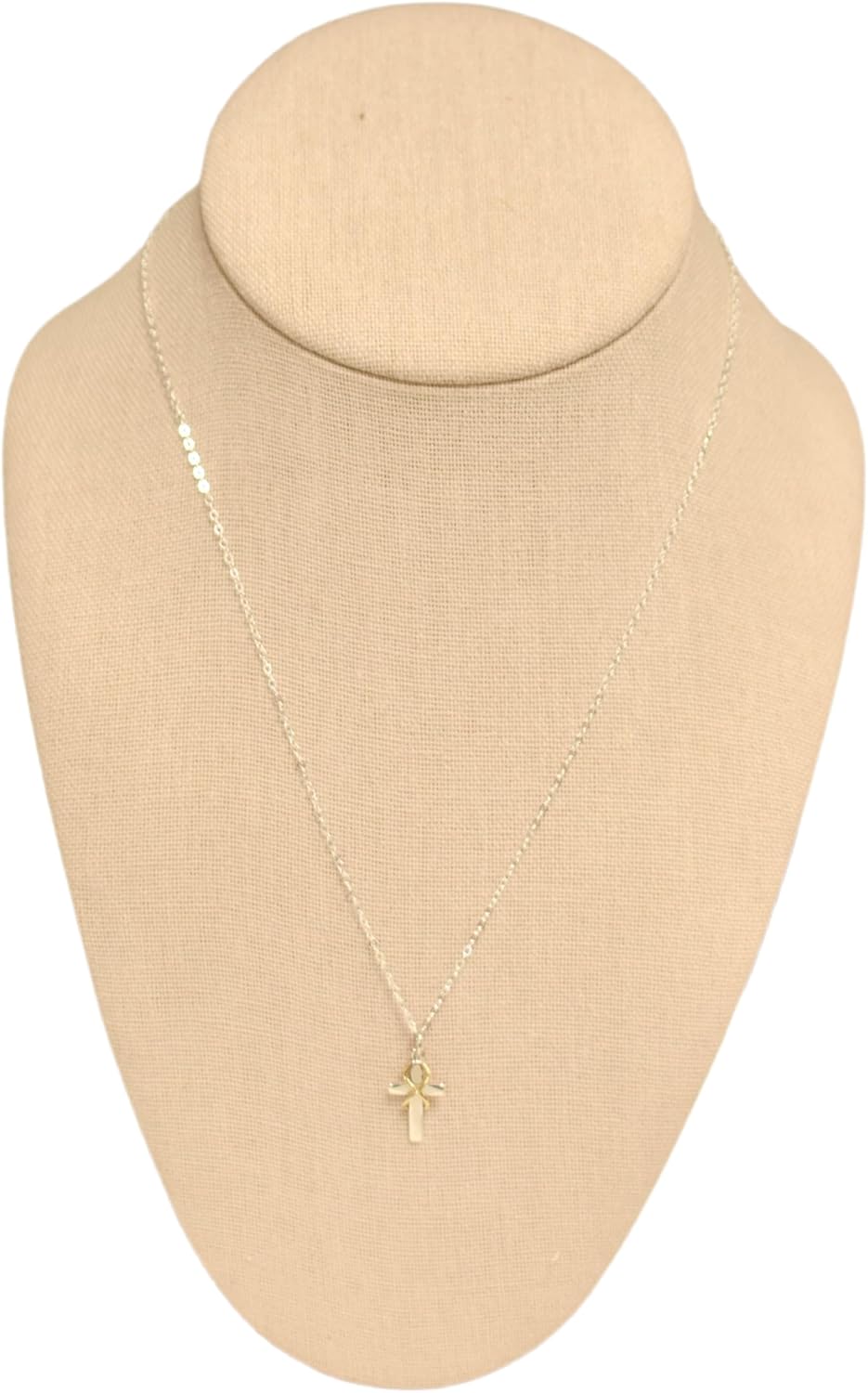 Goddaughter Cross with Bronze Infinity Necklace on an 18" Chain, 21mmx10mm - Confirmation Gift Cross Pendant, Easter Present, Christian Charm, First Communion, Sterling Silver 925 - Image 3