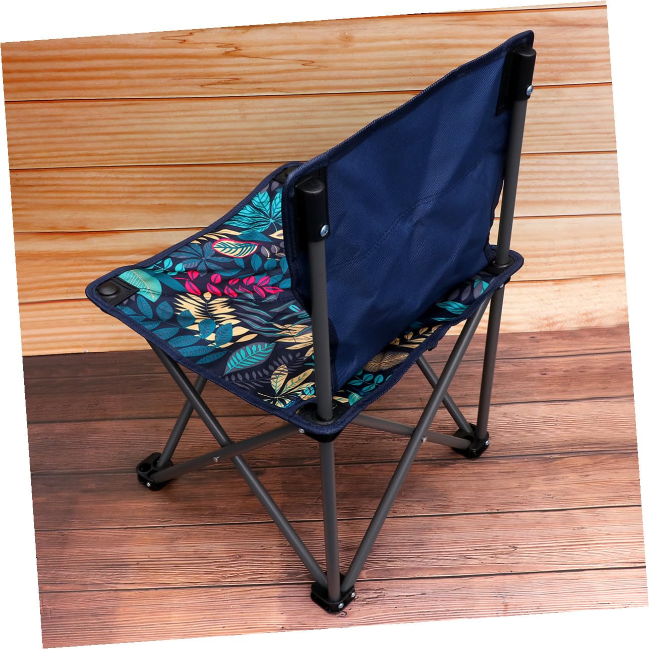 BESPORTBLE Chaise de Pêche Pliante en Métal, Portable et Pliable, Paquet de Transport à Sangle, Camping et l'escalade, Bleu