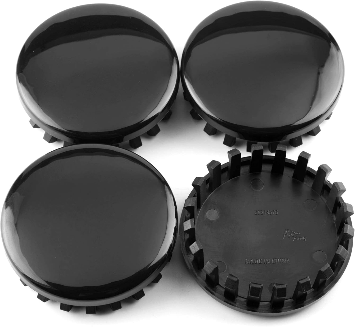3.25Inch 83MM Wheel Center Caps Compatible for Chevy Black Center Cover 9595383 9597109 Replacement