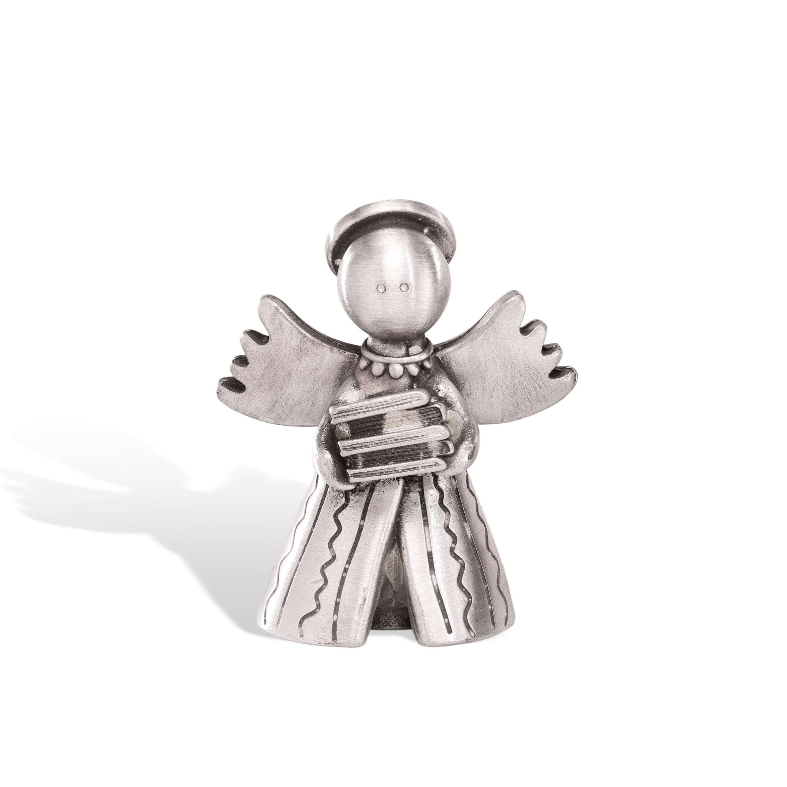 Angel with Stories To Tell Pewter Holiday Figurine Christmas Décor