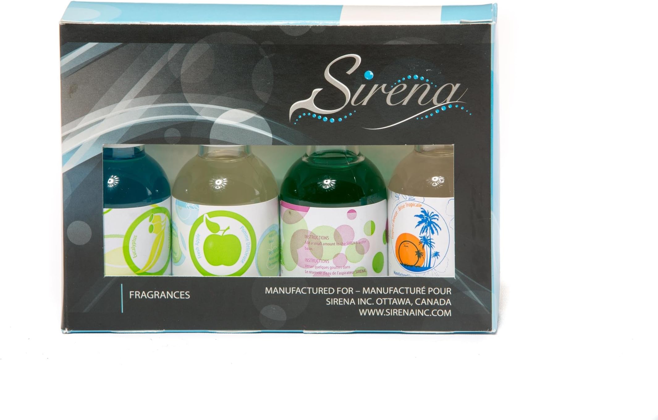 Vacuum Fragrance Oils, Pack of 4 Essential Oils Eucalyptus, Pine Tree, Apple and Tropical Breeze. Office and Home Essentials.โฆ