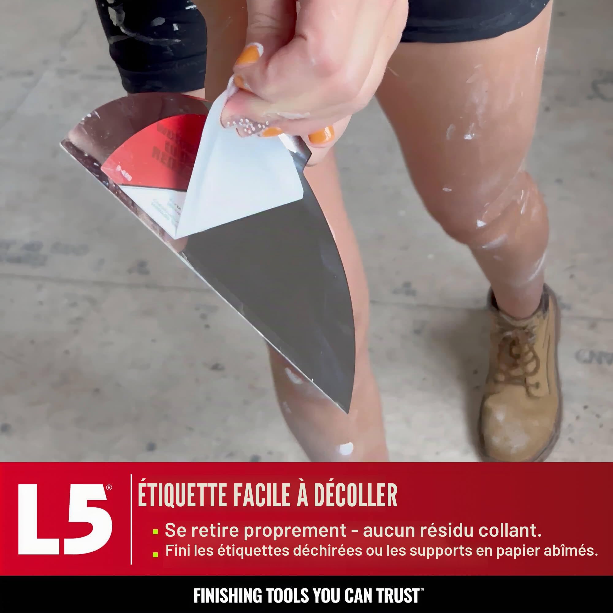 LEVEL5 Couteau à joint en acier inoxydable de 25,4 cm | Lame à mastic de qualité professionnelle, tout métal poli de qualité supérieure, bord affûté de précision, ergonomique, résistant à la