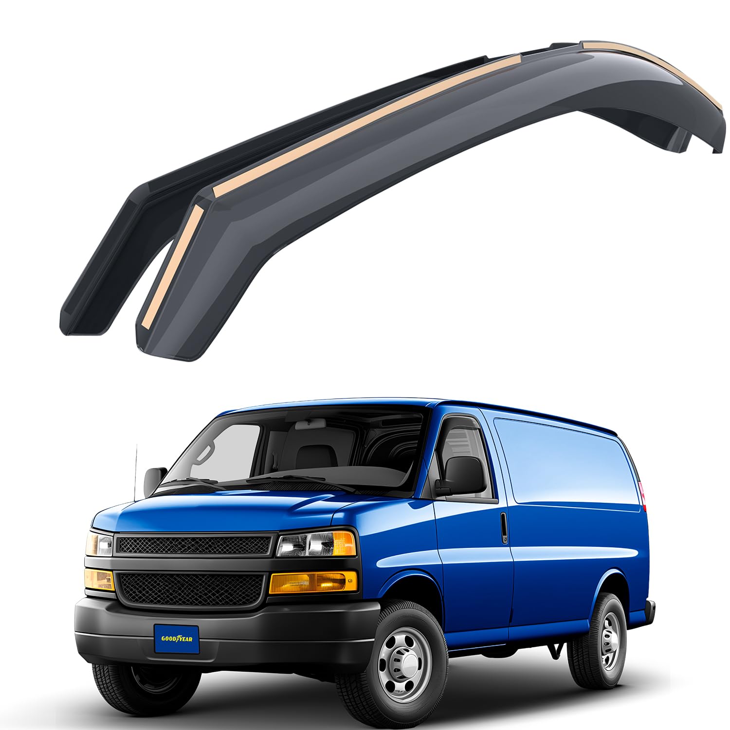 Goodyear Shatterproof In-Channel Window Deflectors