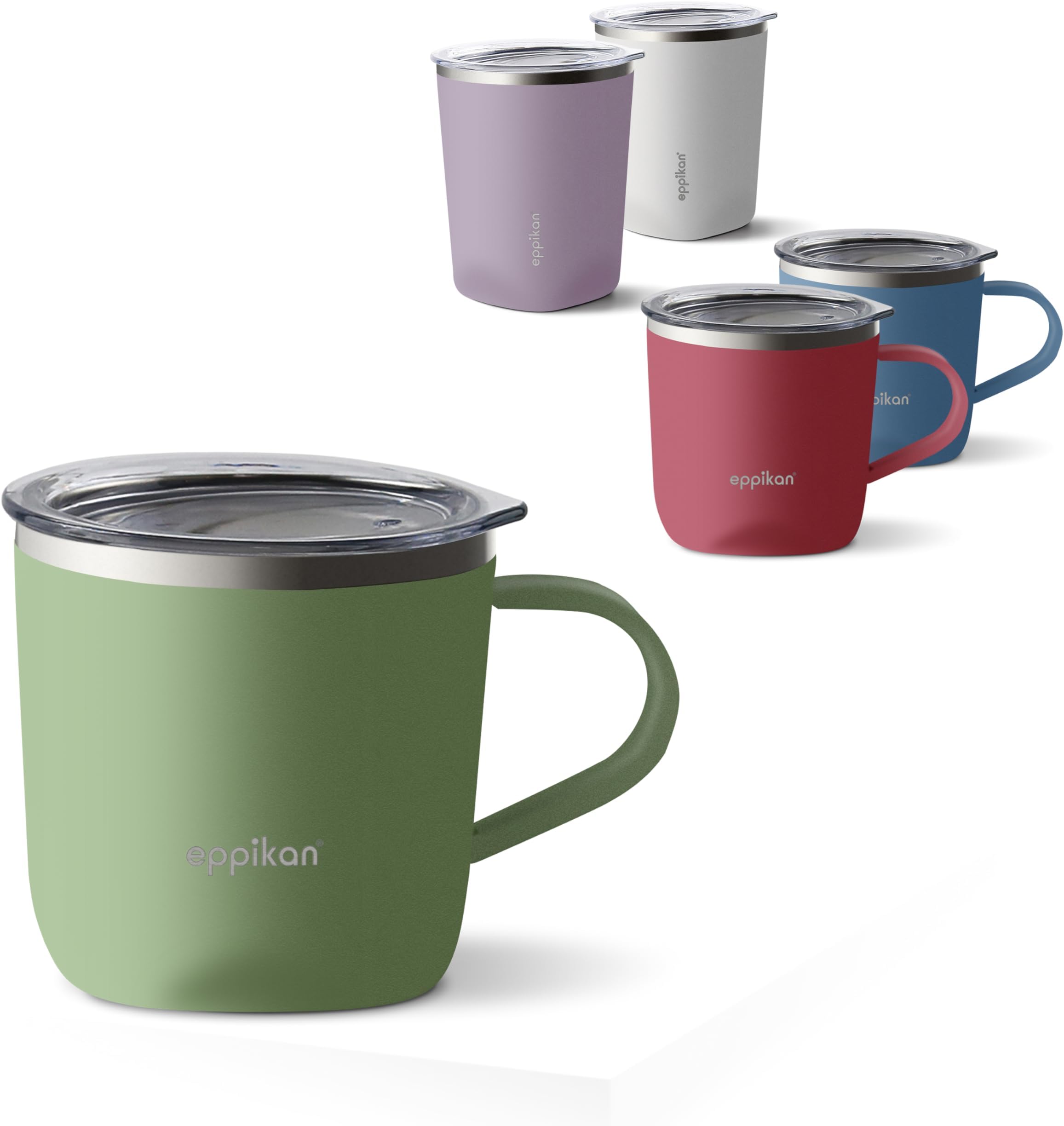 2 Stück Edelstahl Thermo Tassen 350ml - Doppelwandige Isolierbecher Für Camping