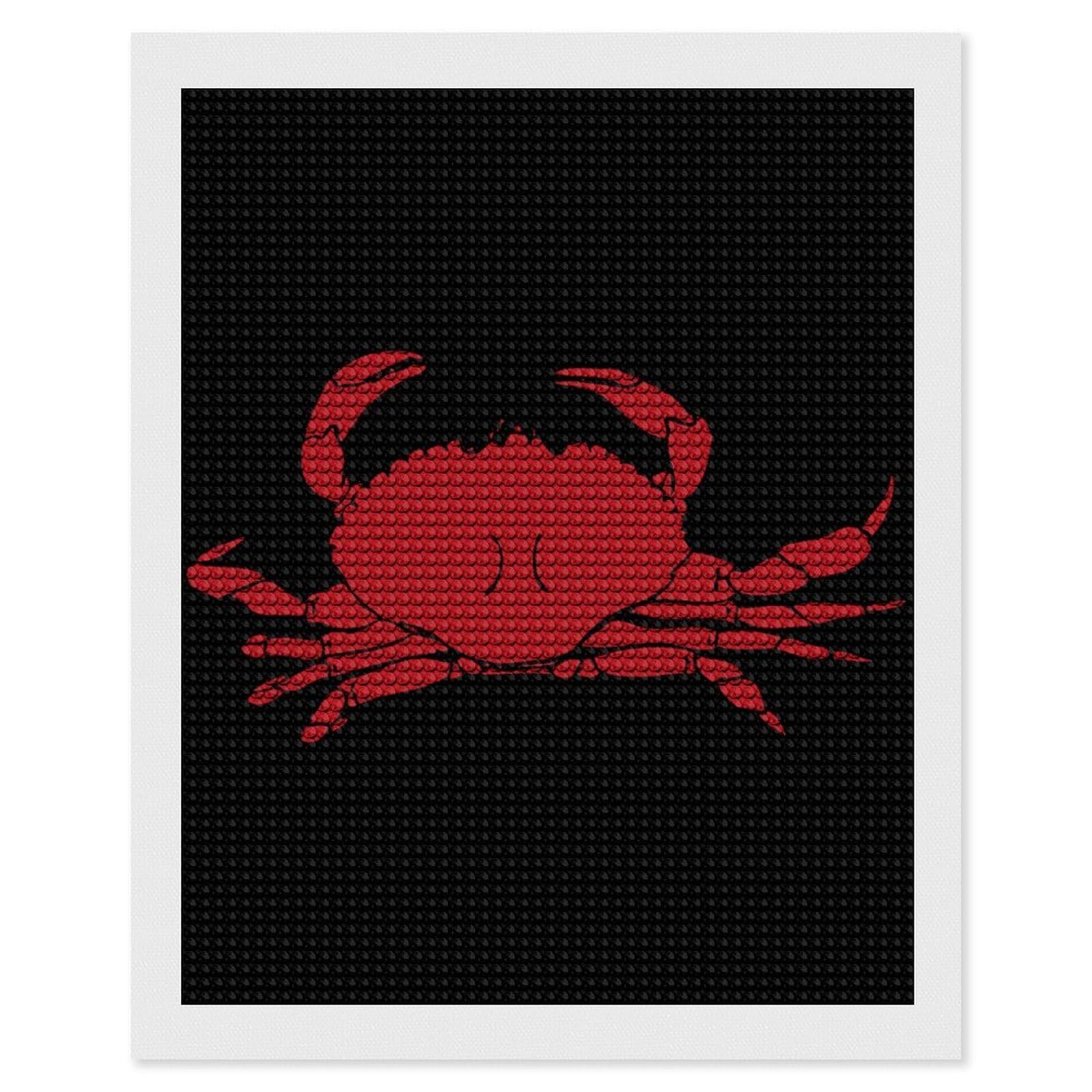 Nclqvjxzkhw Style Crabs Diamond Art Painting For Adult Round Diamonds Pictures Arts Crafts Home Wall Decor 16"X20"