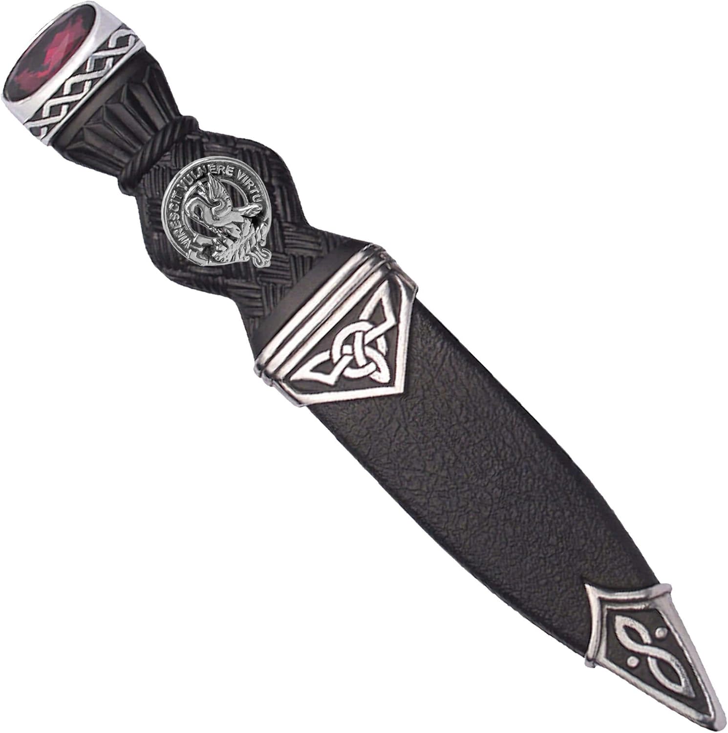 Stewart Interlace Clan Crest Sgian Dubh