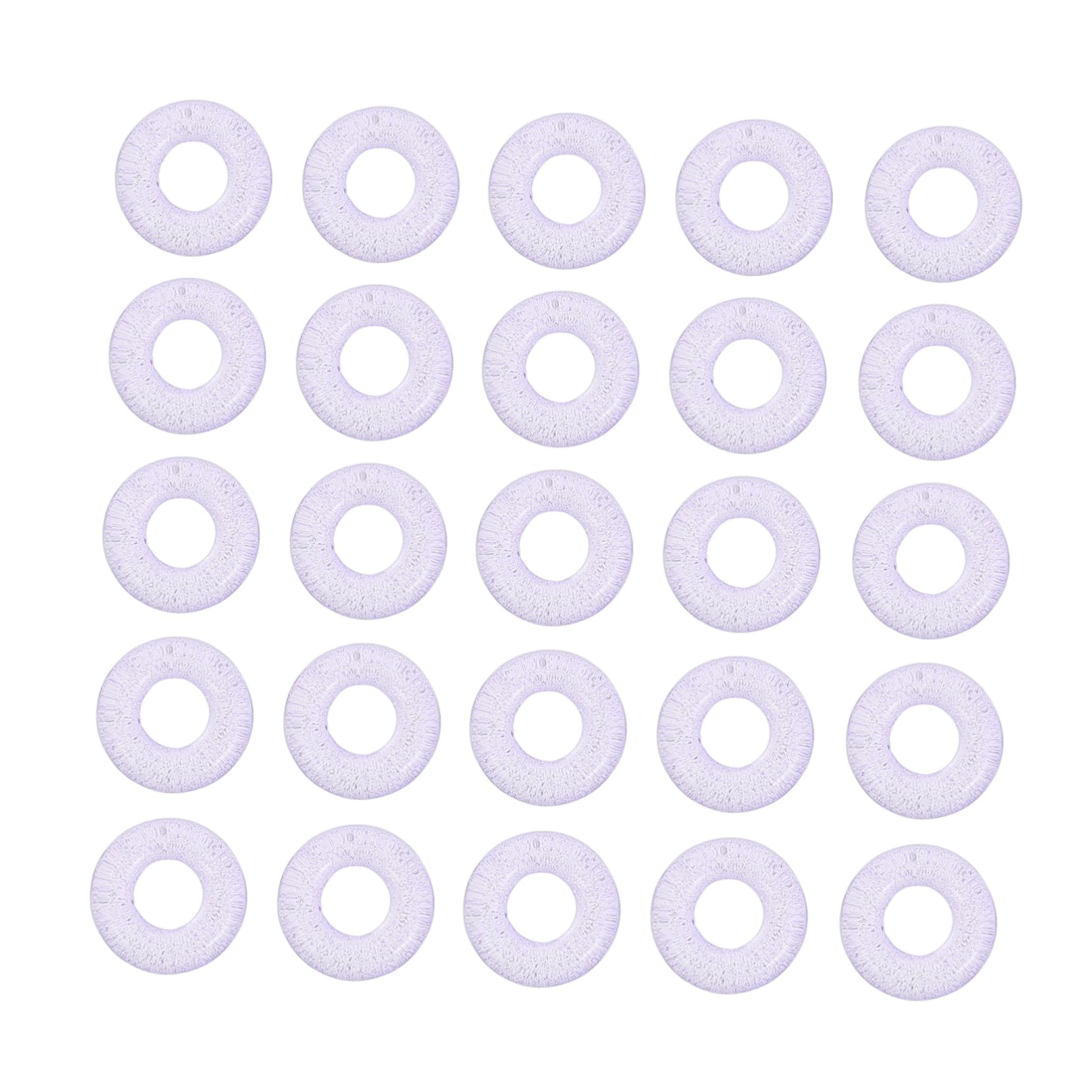 Lurrose 500pezzi Perline Forma Di Ciambella Per Creazioni Diy Accessori Fai Da Te Per Gioielli e Ciondoli Materiali Per Acconciature e Decorazioni Artistiche