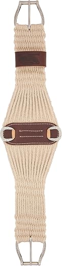 Weaver Leather 100% Mohair 27 Strand Roper Cinch with Jeremiah Watt Hardware