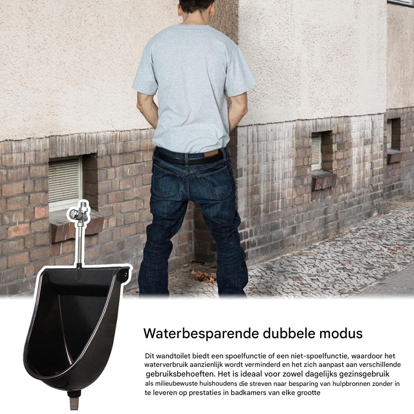 Urinario De Pared Para Caballeros Separador De Montado En Pared Con | Urinario Para Caballeros Para Exteriores Hogar Dormitorio Autocaravana Apartamento Papá Novio Abuelo