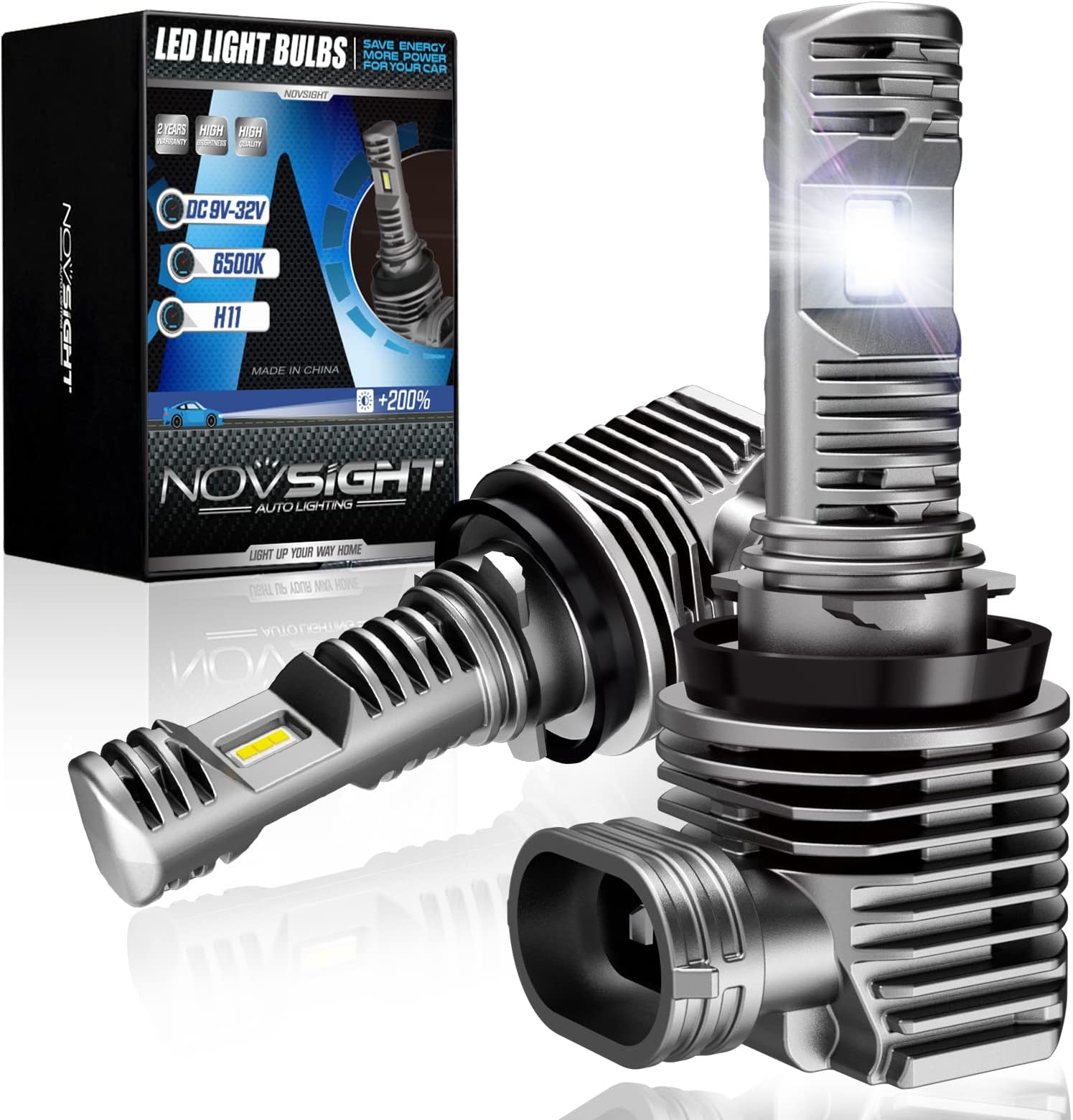 NOVSIGHT H11 LED Fog Light Bulbs