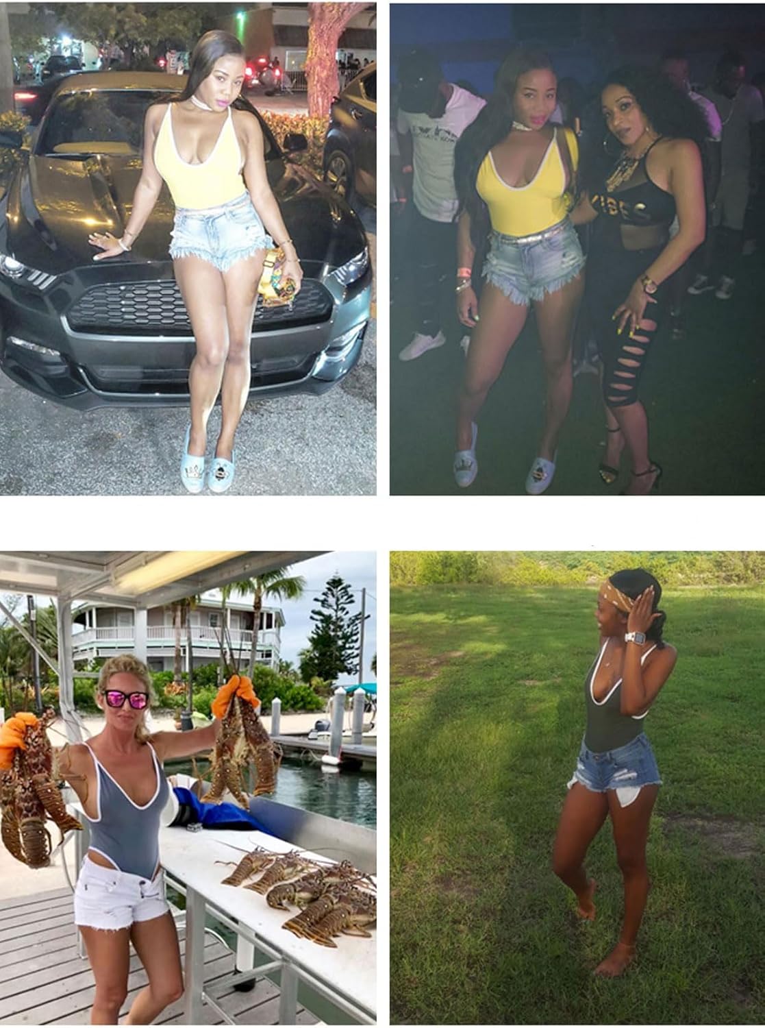 Swimsuits for Women Sexy Monokini Deep V One Piece Bathing Suits Backless Cheeky Swimwear Semi Thong Bikini - Image 2