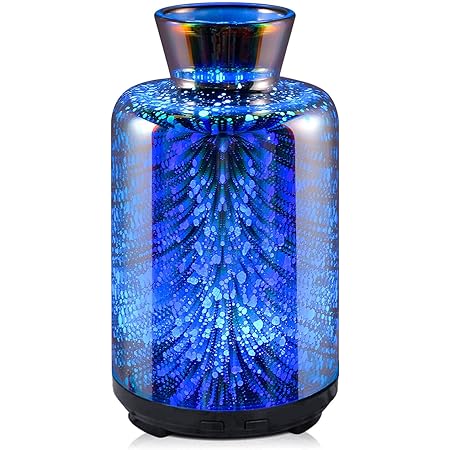 Amazon.com: Porseme Essential Oil Diffuser 3D Glass Aromatherapy ...