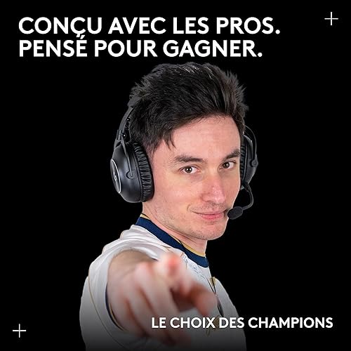 Logitech G Pro X 2 Lightspeed Casque audio bluetooth, micro-casque détachable, enceinte graphène 50 mm, DTS:X 2.0—7.1 Surround, Bluetooth/USB/3,5 mm Aux, PC, PS5, PS4, Nintendo Switch - Noir - 2