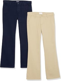 Stretch Bootcut Chino Pants,multipacks