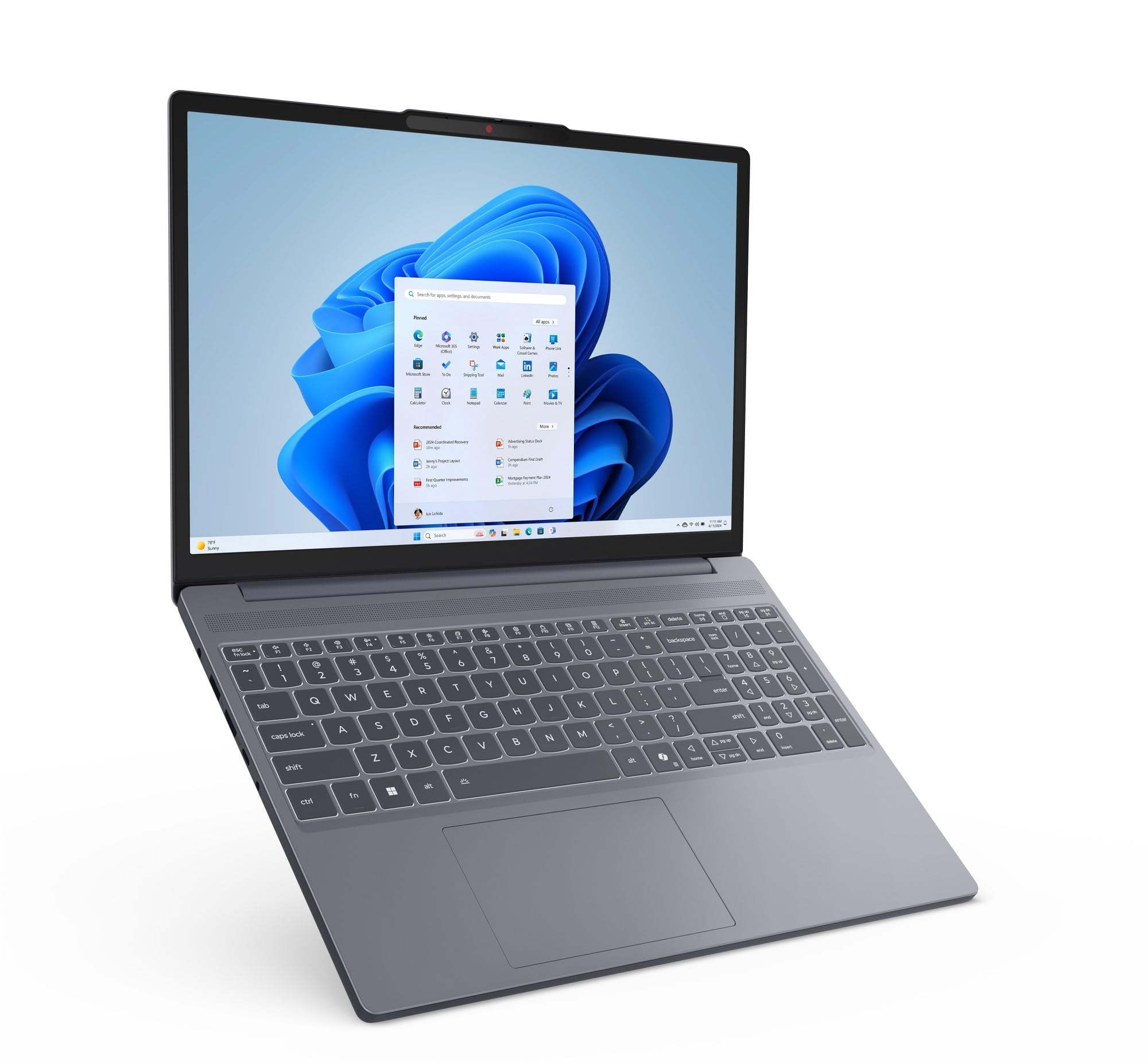 Lenovo IdeaPad Slim 3, 13th Gen Intel Core i5 13420H, 24GB RAM, 1TB SSD, WUXGA IPS, 15.3"/38.8cm, Windows 11, Office 2024, Grey, 1.6Kg, 83K100PLIN, Backlit Keyboard, 1Yr ADP Free, 83K1010FIN, Laptop — Amazon image 8