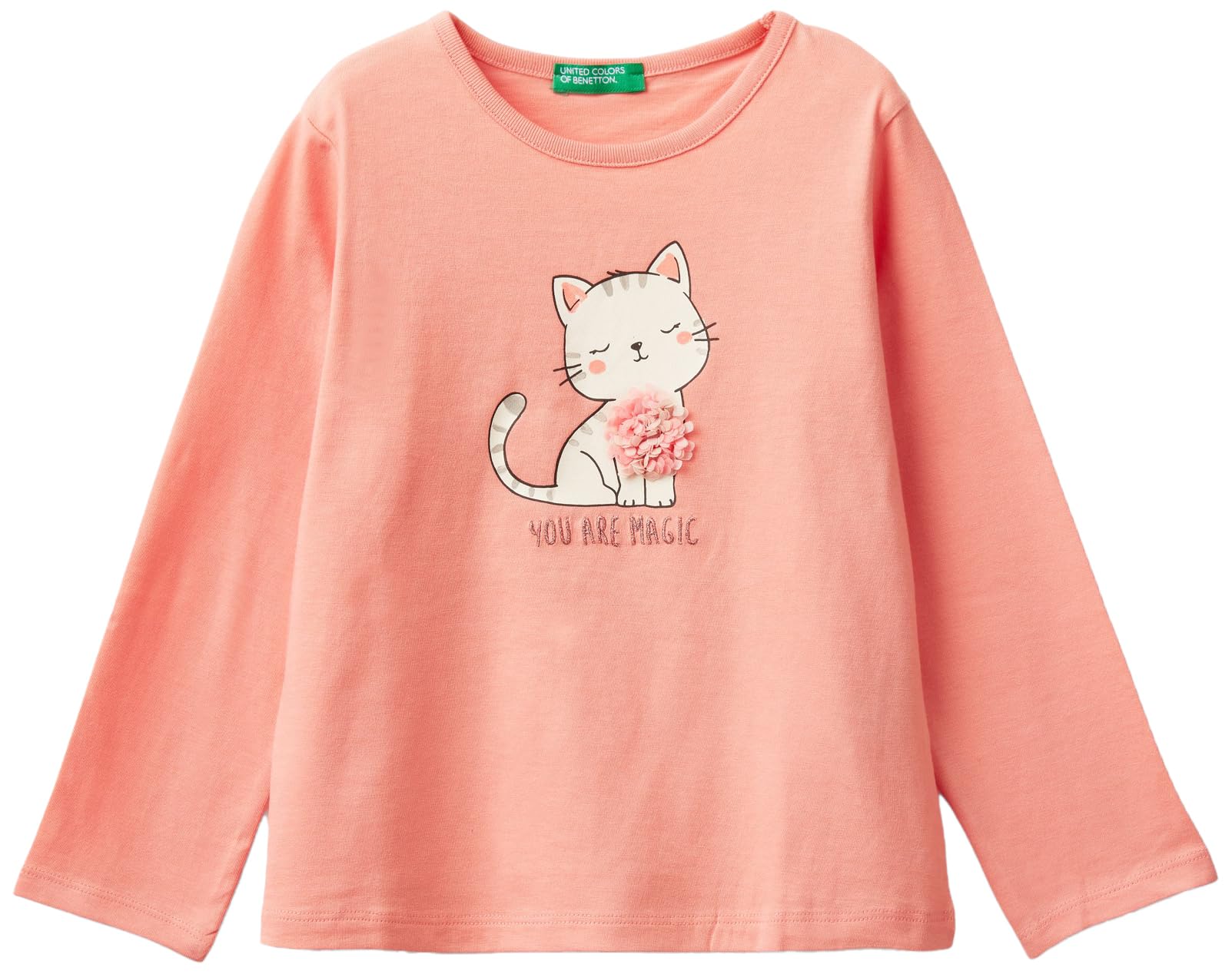 United Colors of Benetton T-Shirt M/L 3I1XG10FG Short Sleeve T-Shirt, Rosa