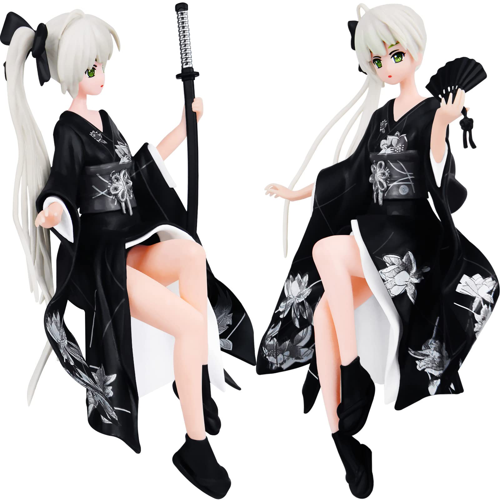 Yosuga No Sora Anime Action Figure Kimono Kasugano Sora Model Character Doll Statue PVC Figurine Black