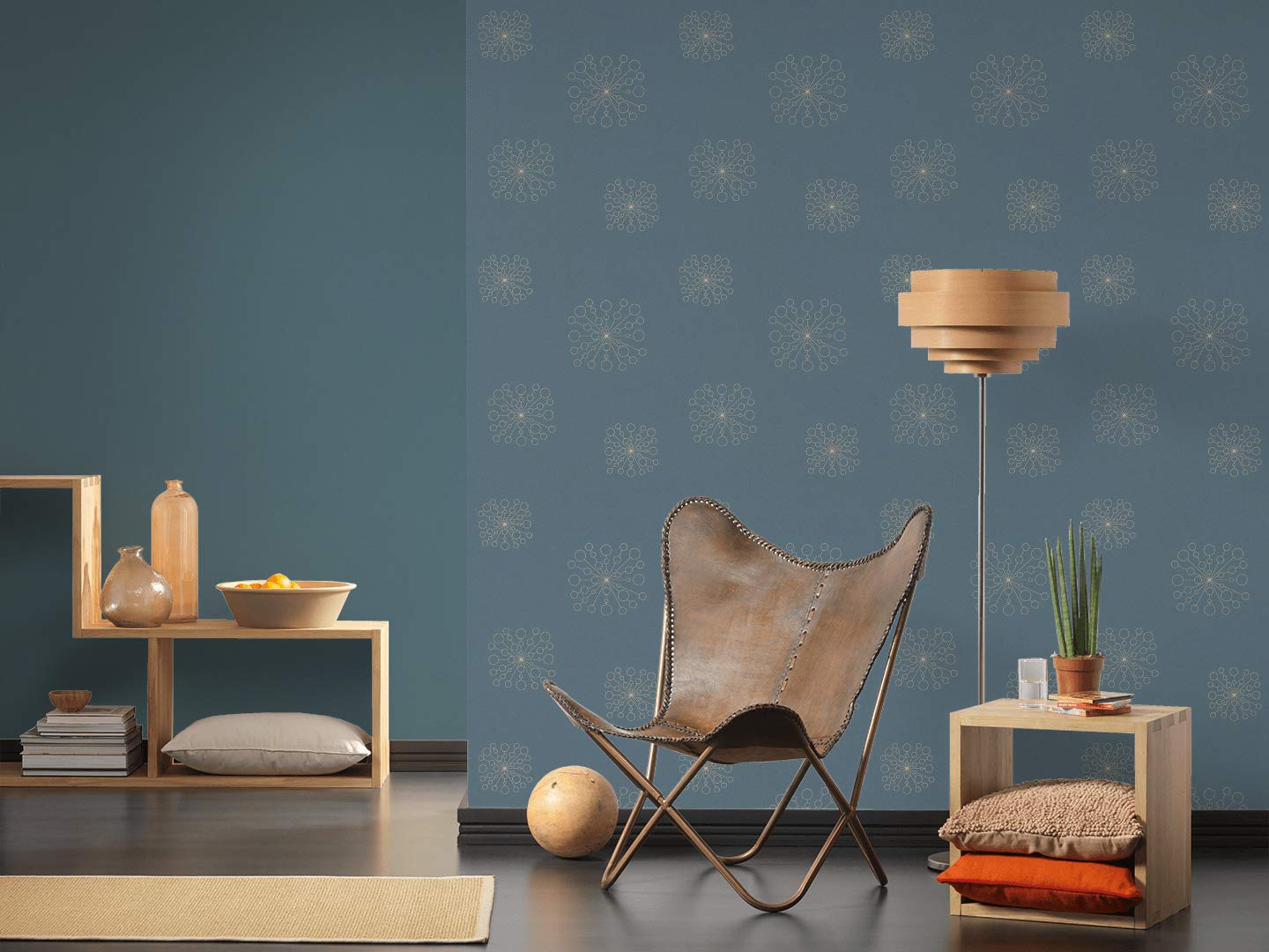 A.S. Création Plain Wallpaper New Life Non-Woven Wallpaper 10.05 m x 0.53 m Blue Made in Germany 353313 3533-13 - Image 3