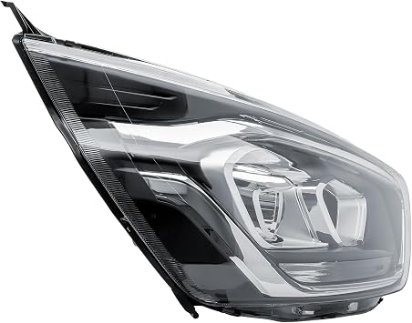Replacement Driver Right Side O/S Headlight Head Lamp with Projector Electric Adjustment for Ford Transit Tourneo Custom 2020-2023