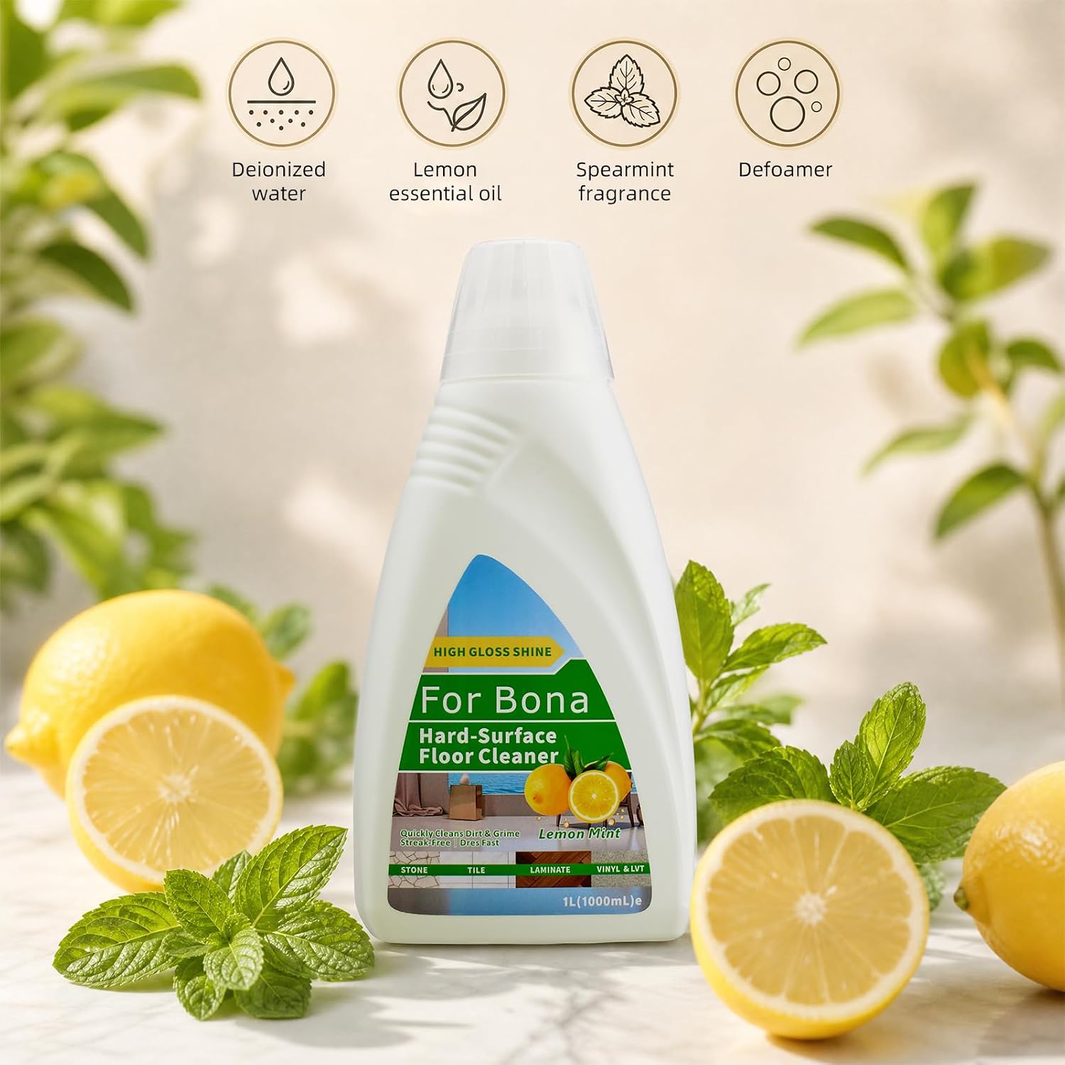 2 Pack Multi Surface Cleaner Refill for Bona Spray Mop and Spray Bottle image 3