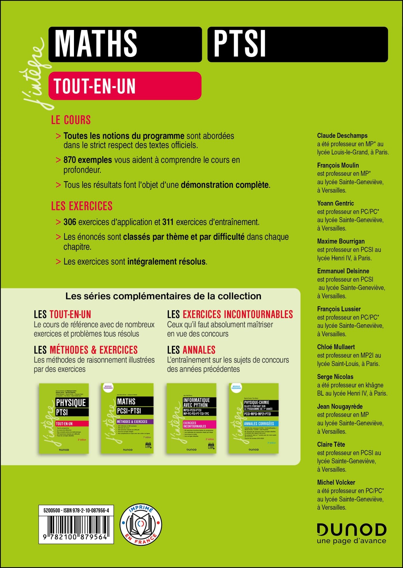 Maths Tout-en-un PTSI - 2e éd.: Tout-en-un